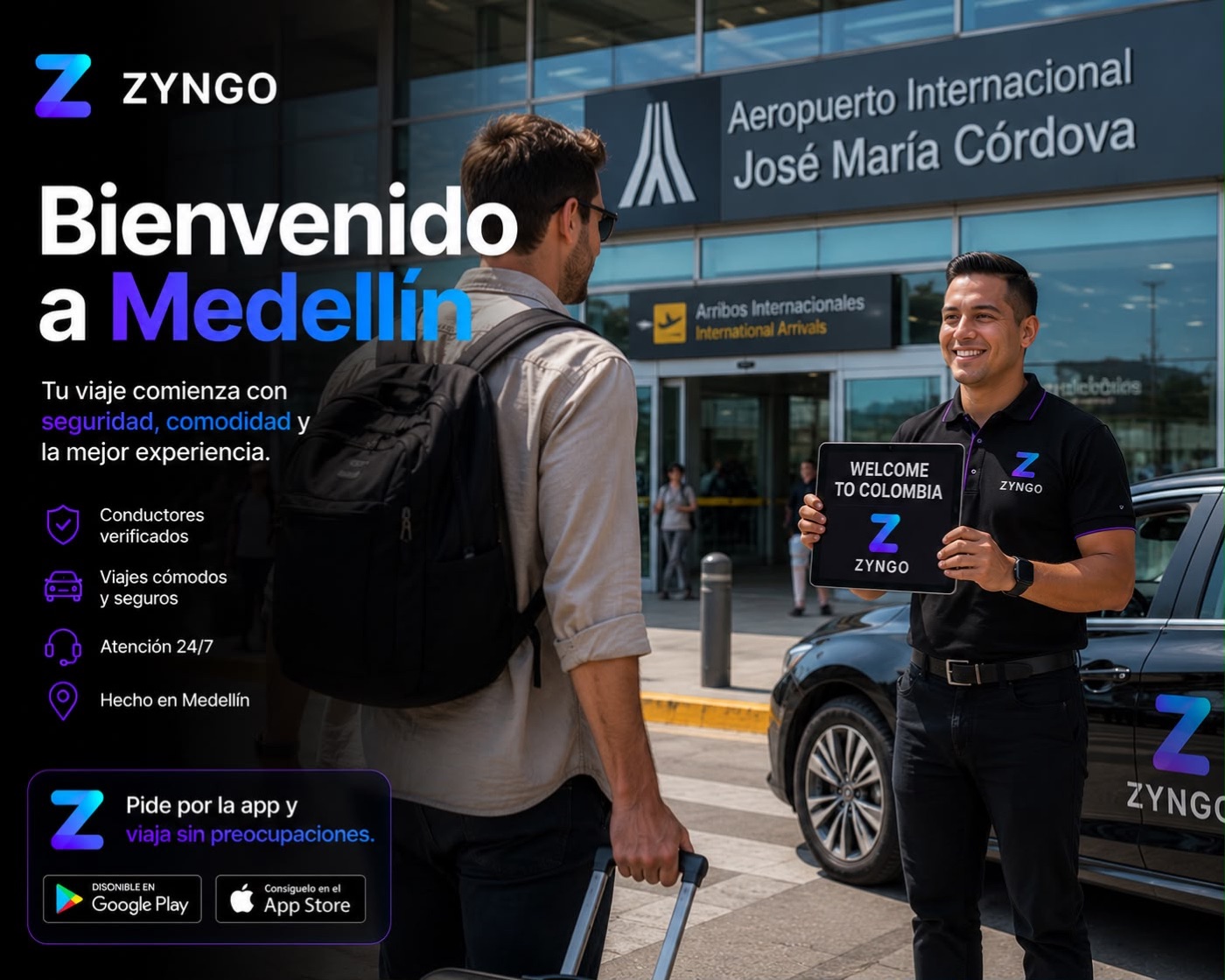 Bienvenida en el Aeropuerto Internacional José María Córdova